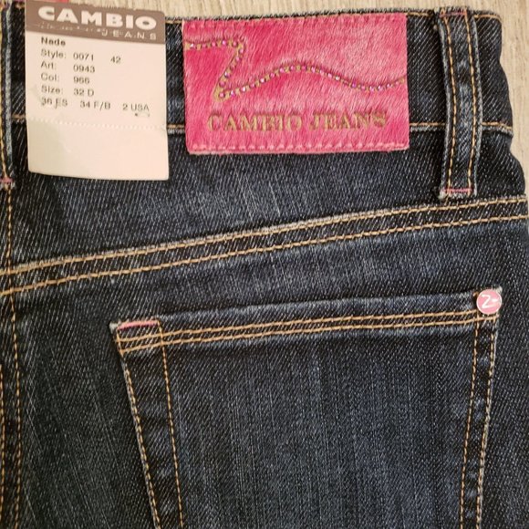 Cambio Jeans Nade Size 2 Swarovski Crystal - Picture 7 of 8